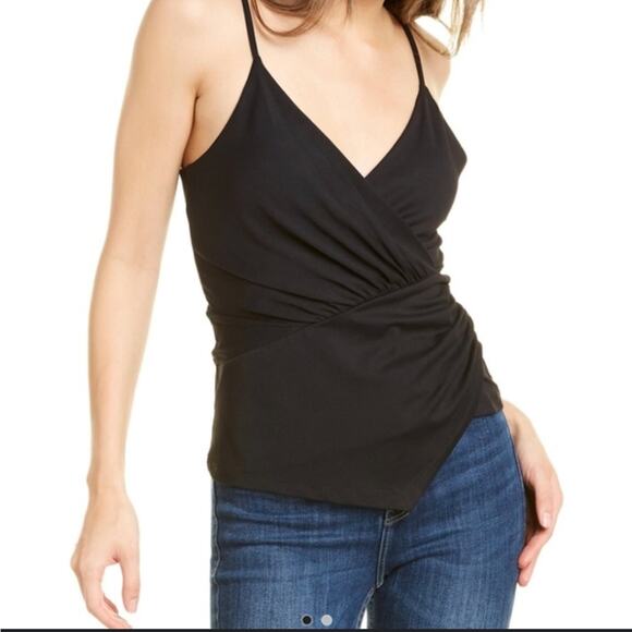 Susana Monaco Tops - Susana Monaco Faux Wrap Asymmetrical Top Size Large